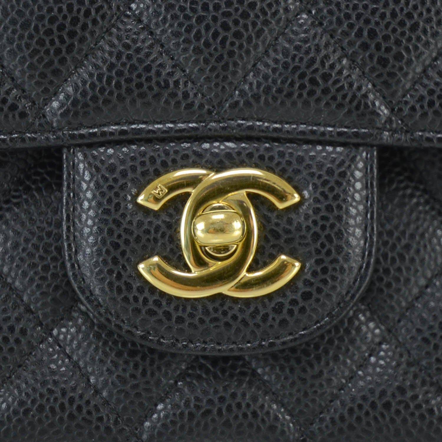 Chanel Caviar Quilted Medium Double Flap Black 7 of 12