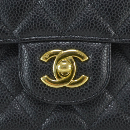 Chanel Caviar Quilted Medium Double Flap Black 7 of 12