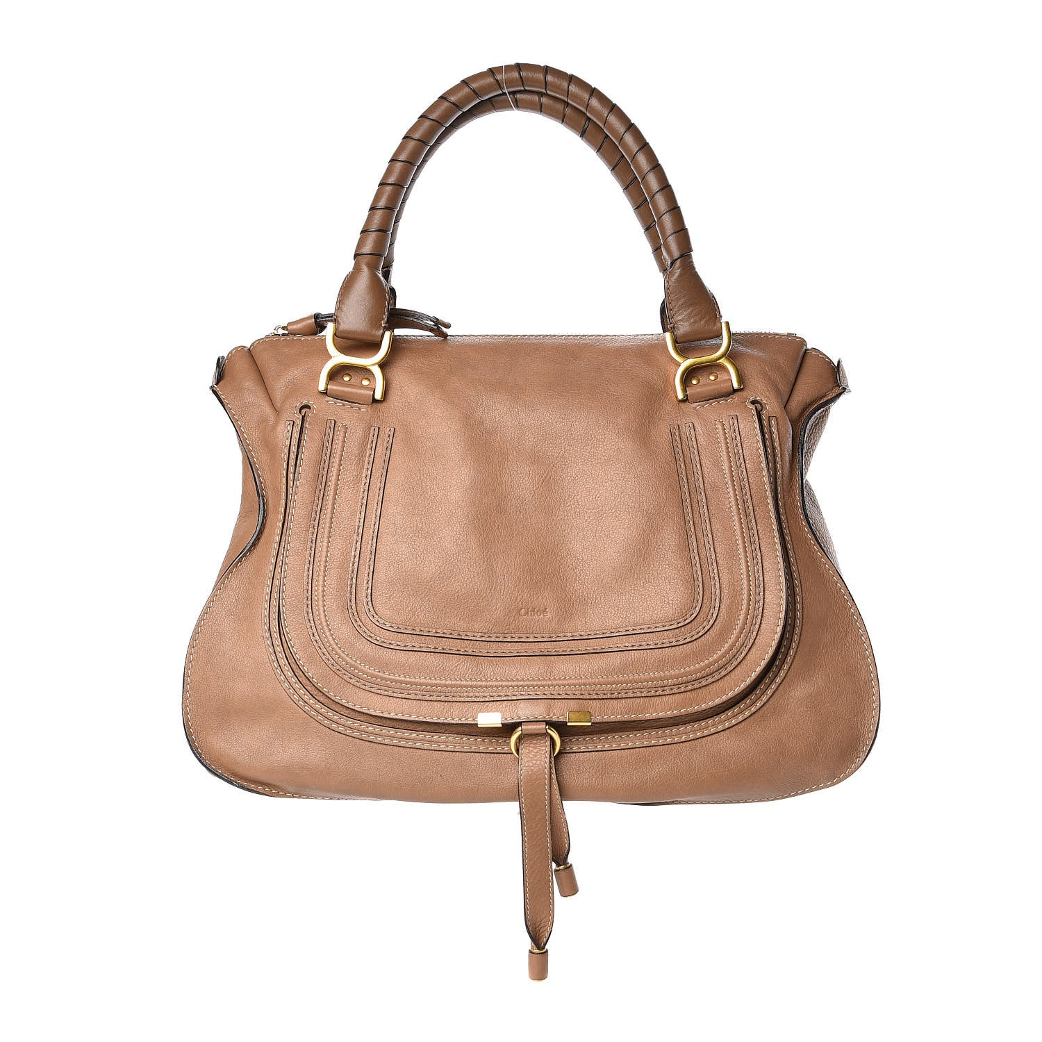 Chloe Calfskin Large Marcie Satchel Nut 1 of 10