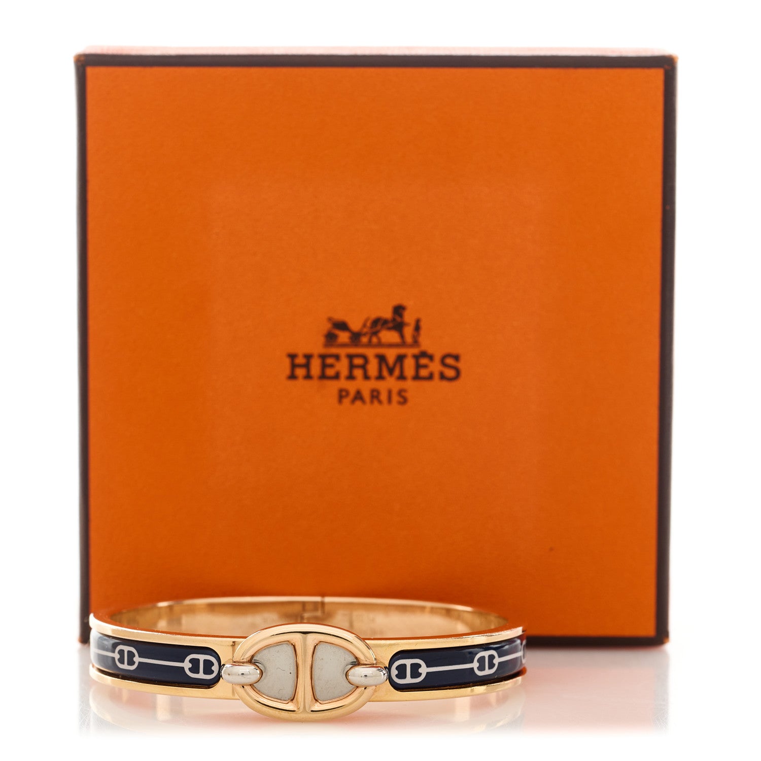 Hermes Enamel Mini Farandole Clic Chaine D'Ancre Bracelet PM Lilas 4 of 4