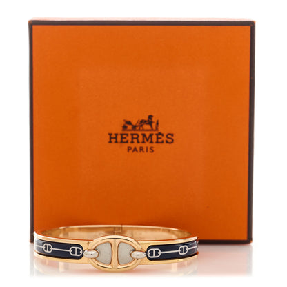 Hermes Enamel Mini Farandole Clic Chaine D'Ancre Bracelet PM Lilas 4 of 4