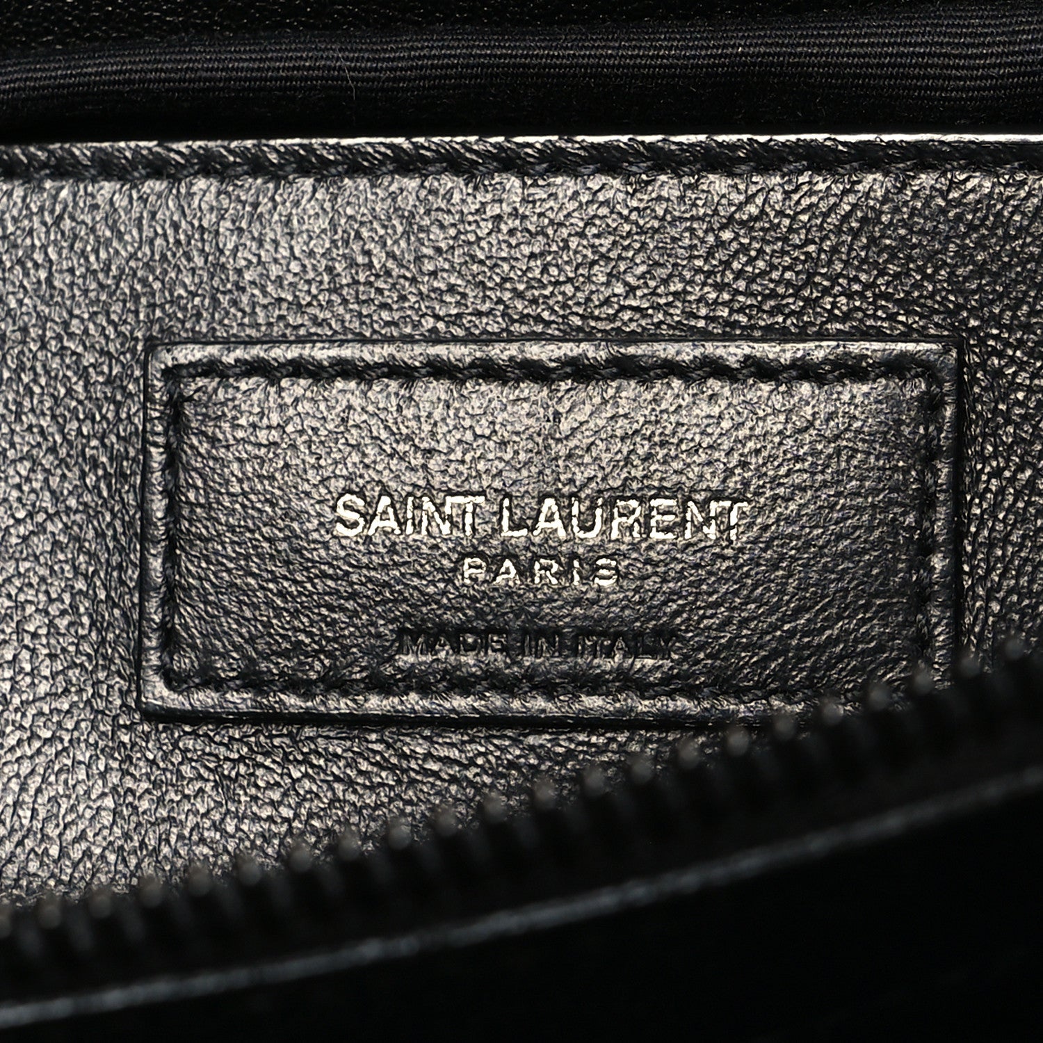 Saint Laurent Sheepskin Matelasse Chevron Monogram Monochrome Large College Satchel Black 6 of 10