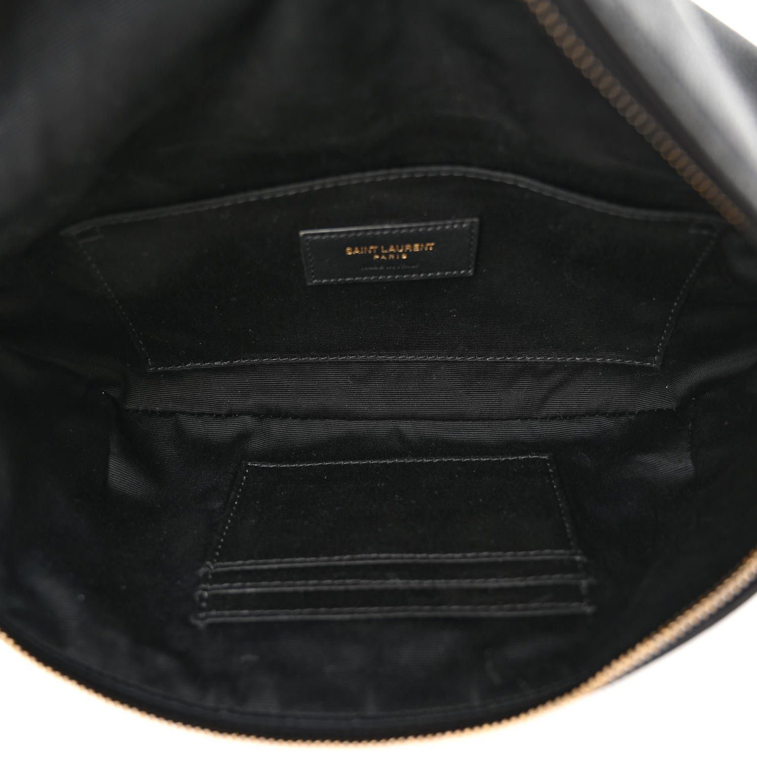 Saint Laurent Grain De Poudre Monogram Belt Bag Black 5 of 11