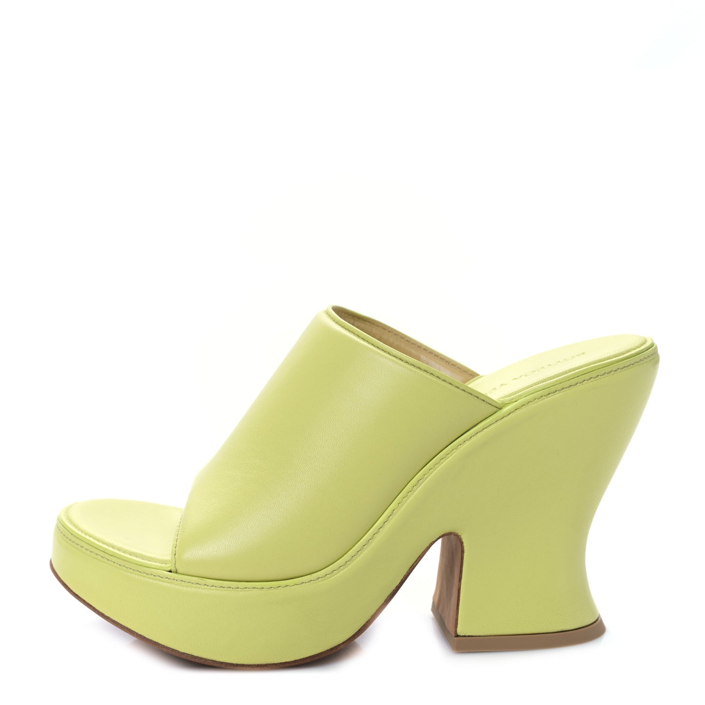 Nappa Lagoon Slide Platform 115 Wedge Sandals 37 Seagrass