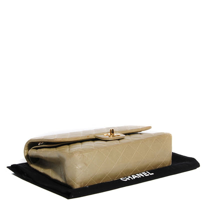 Chanel Lambskin Quilted Medium Double Flap Light Gold 4 of 8