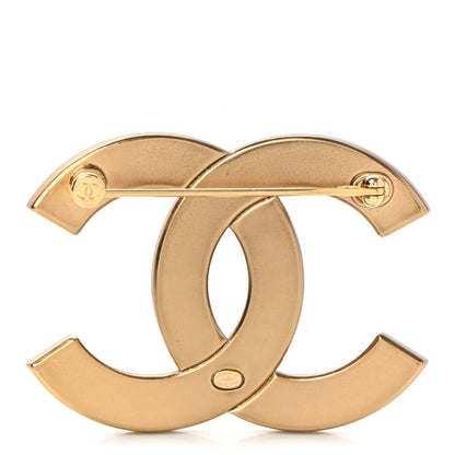 Chanel Crystal CC Brooch Gold 3 of 5