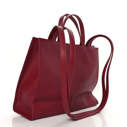Telfar Vegan Leather Medium Shopping Bag Oxblood 3 of 8
