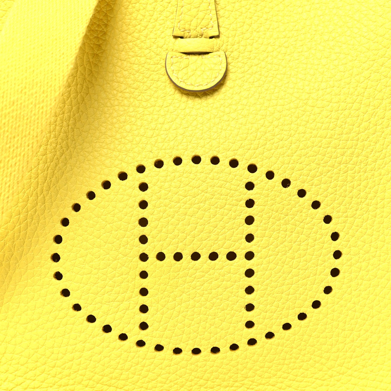 Hermes Taurillon Clemence Evelyne TPM Lime 8 of 10