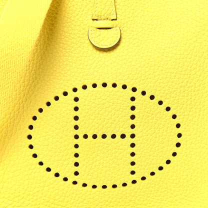Hermes Taurillon Clemence Evelyne TPM Lime 8 of 10