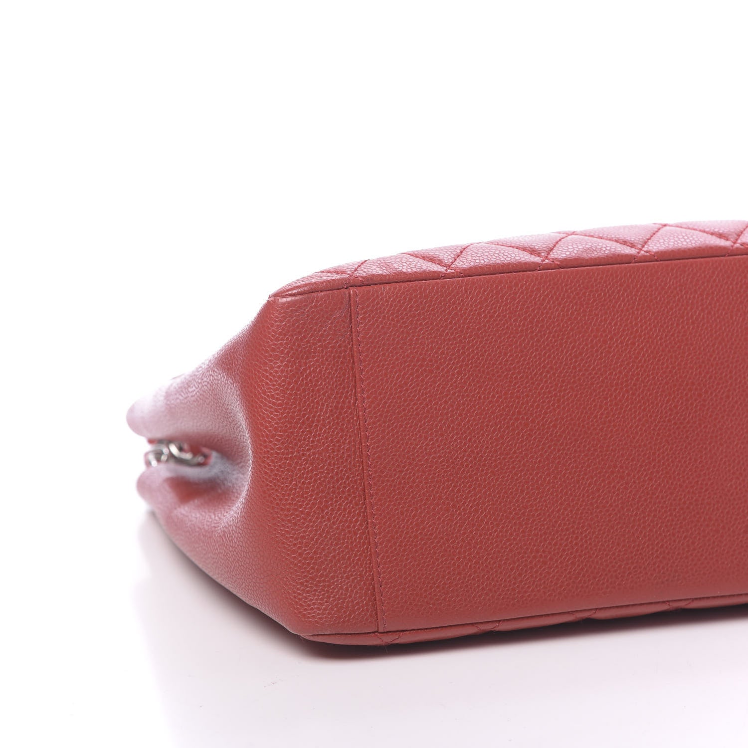Chanel Caviar Quilted Grand Shopping Tote GST Red 10 of 11