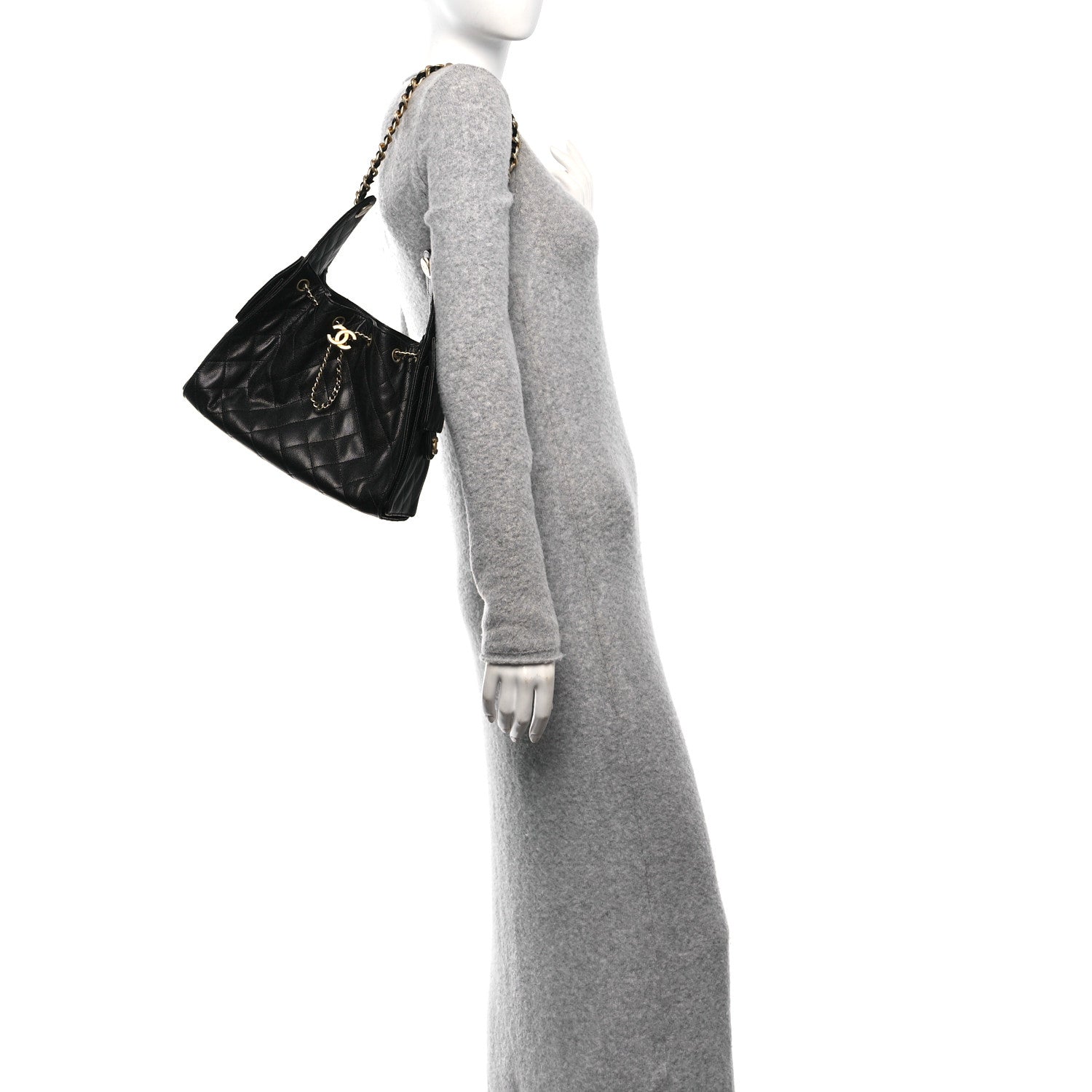 Chanel Caviar Quilted Small Chanel 25 Handbag Black 2 of 11