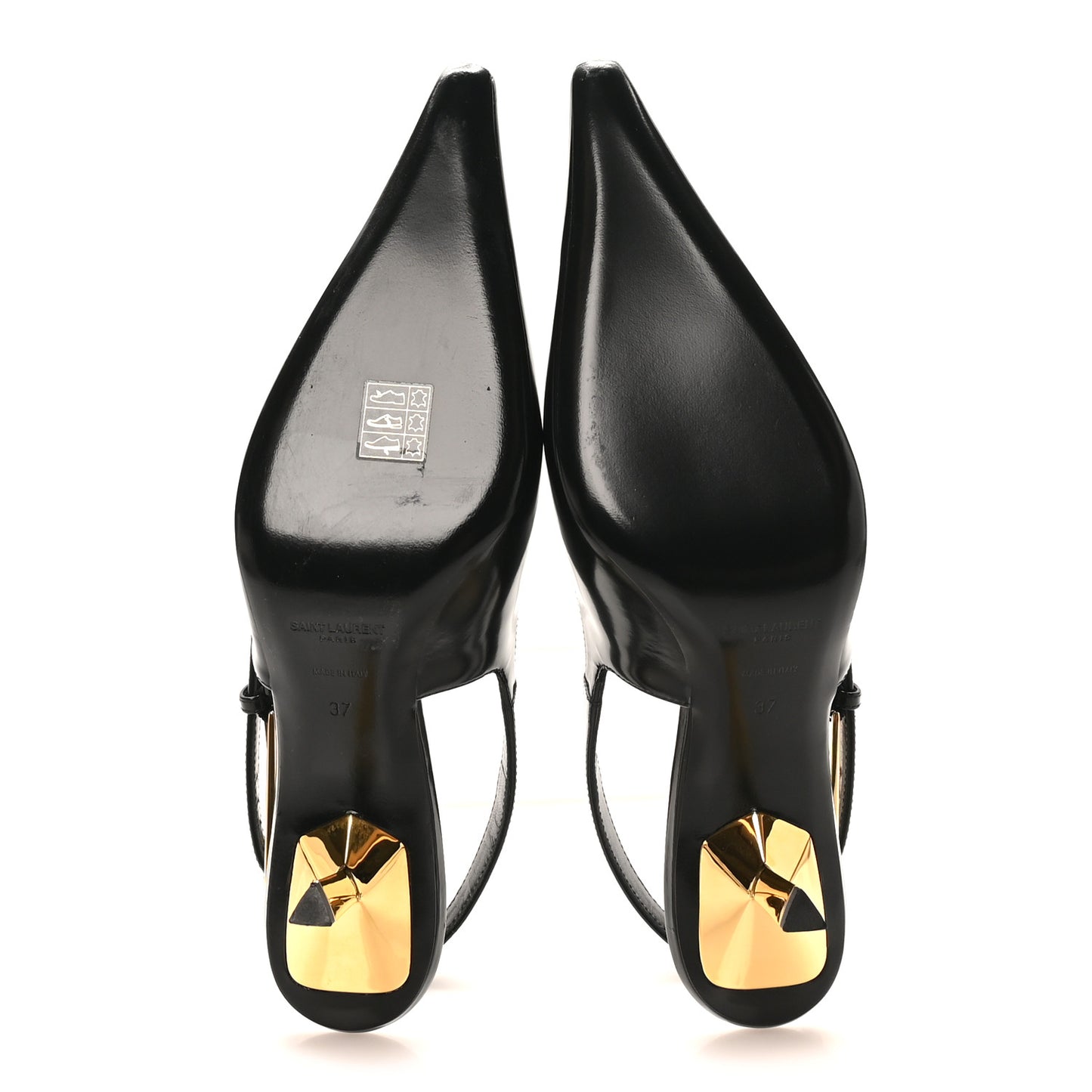 Vitello Marilyn Lee 75 Slingback Pumps 37 Black