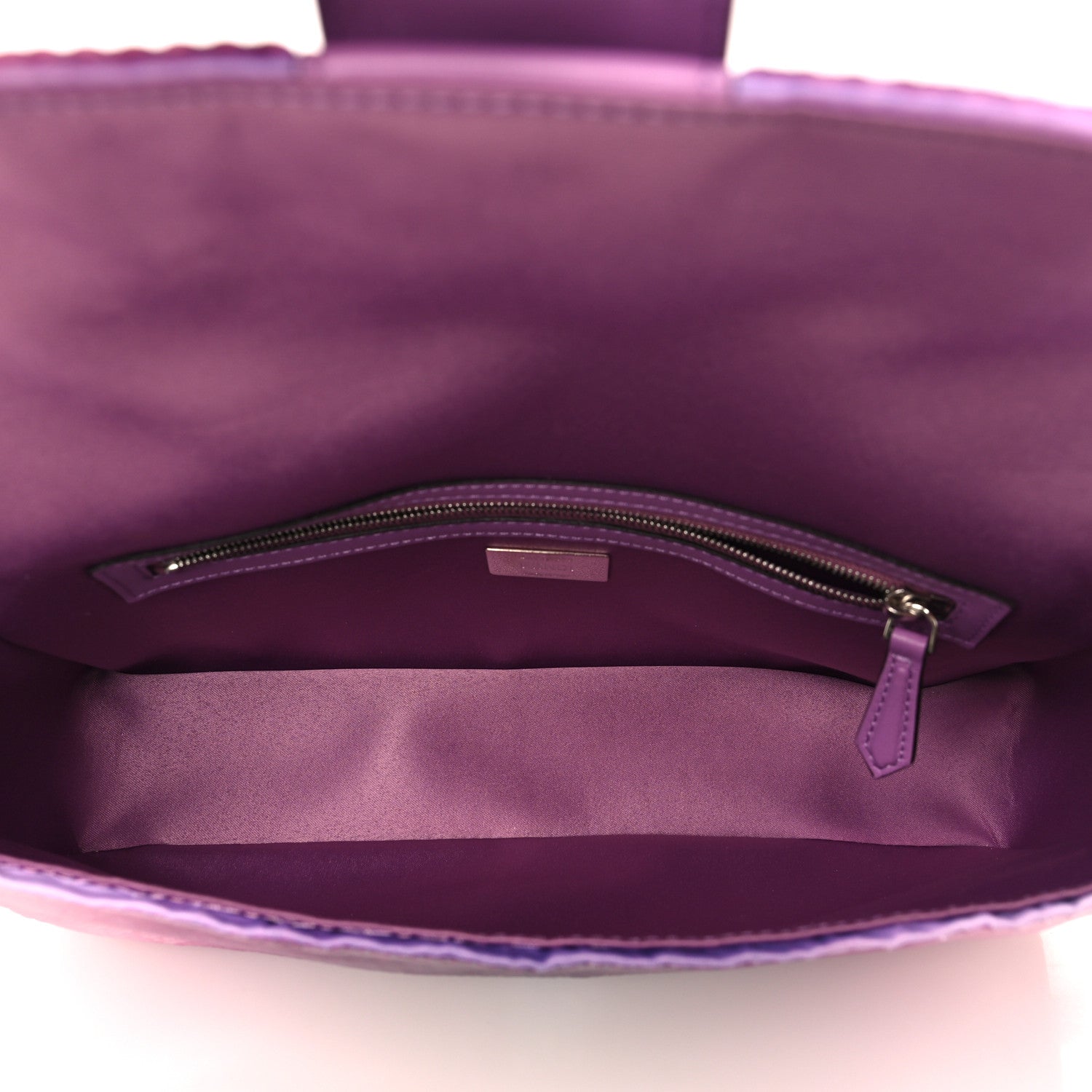 Fendi X SARAH JESSICA PARKER Sequin Paillettes Nappa Without Buckle Ricamo Baguette Viola 4 of 10