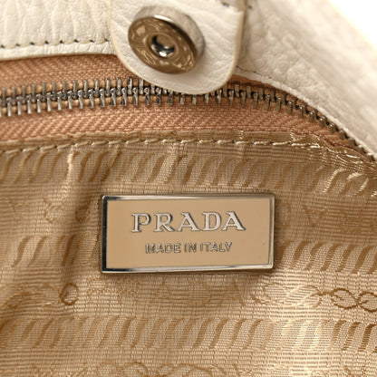 Prada Vitello Daino Shoulder Bag White 6 of 13