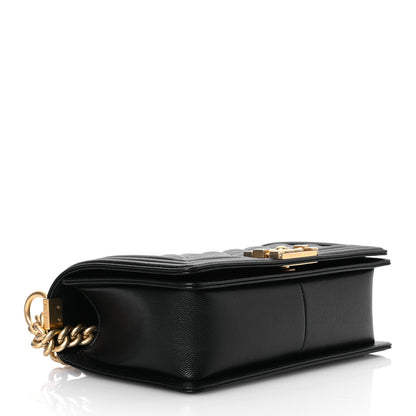 Chanel Caviar Quilted Medium Boy Flap Black 4 of 11