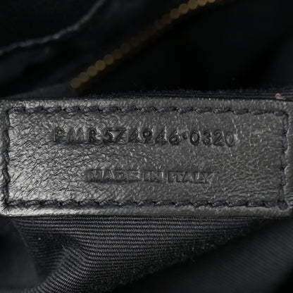 Saint Laurent Calfskin Y Quilted Monogram Medium Loulou Chain Satchel Black 7 of 13
