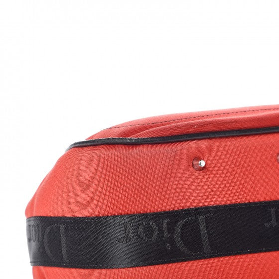 Satin Crystal Hardcore Shoulder Bag Red