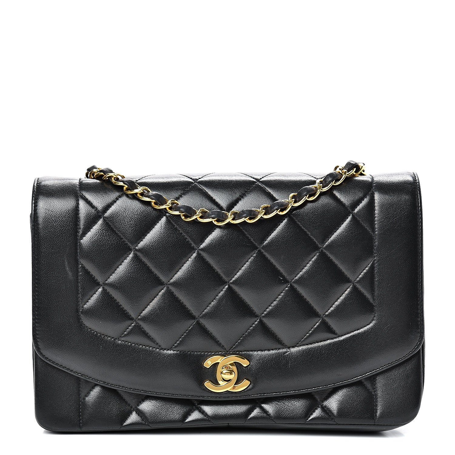 Chanel Lambskin Quilted Medium Single Flap Black 1 of 21