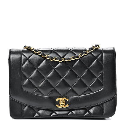 Chanel Lambskin Quilted Medium Single Flap Black 1 of 21