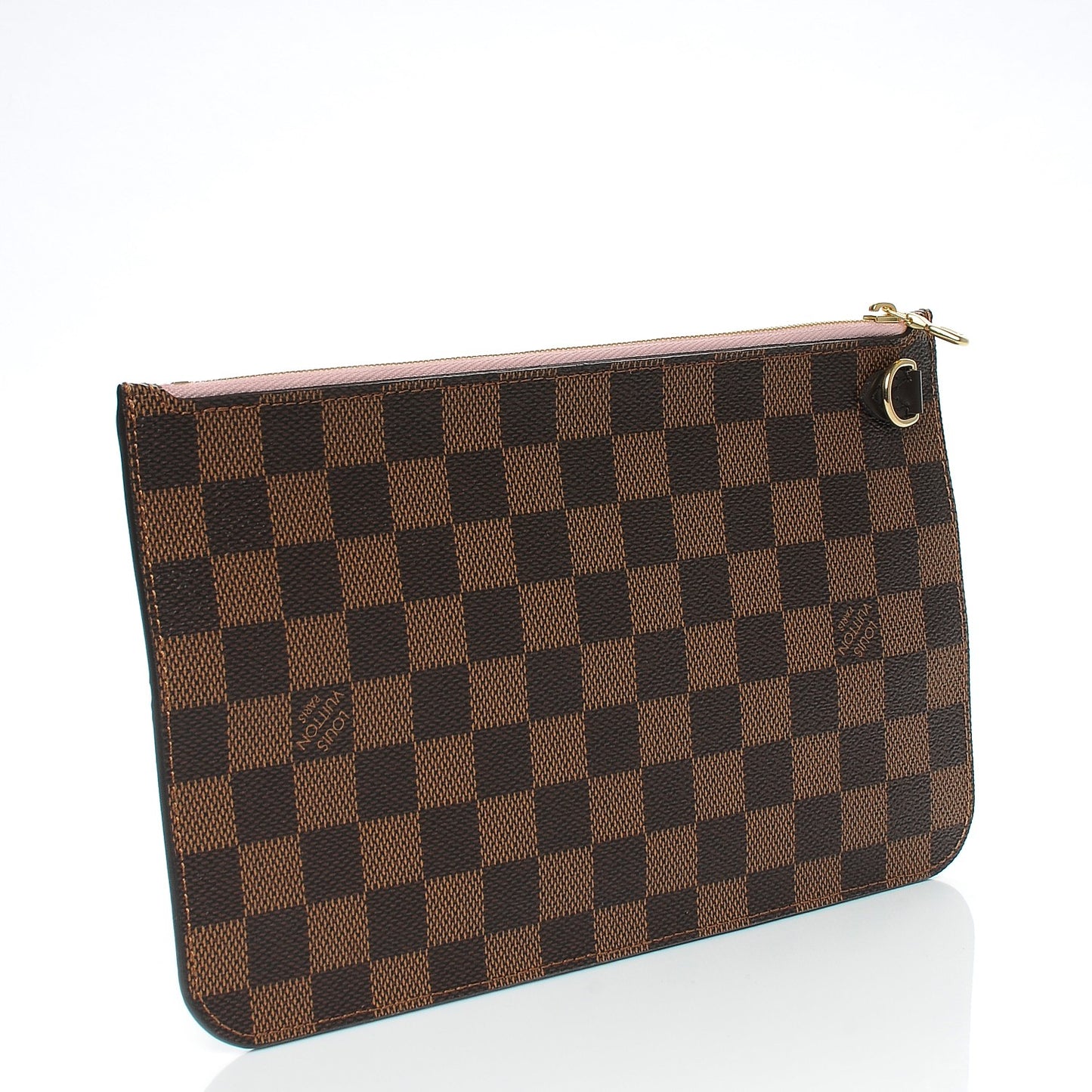 Damier Ebene Neverfull MM GM Pochette Rose Ballerine