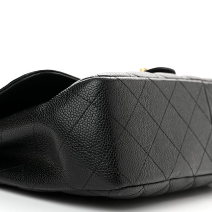 Chanel Caviar Quilted Jumbo Single Flap Black 9 of 13