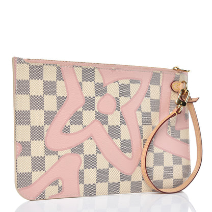 Louis Vuitton Damier Azur Tahitienne Neverfull MM GM Pochette 3 of 7