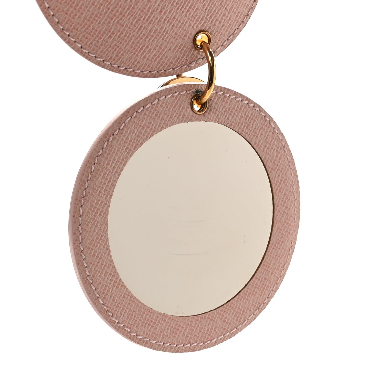 Monogram LV Mirror Bag Charm Key Holder Rose Ballerine