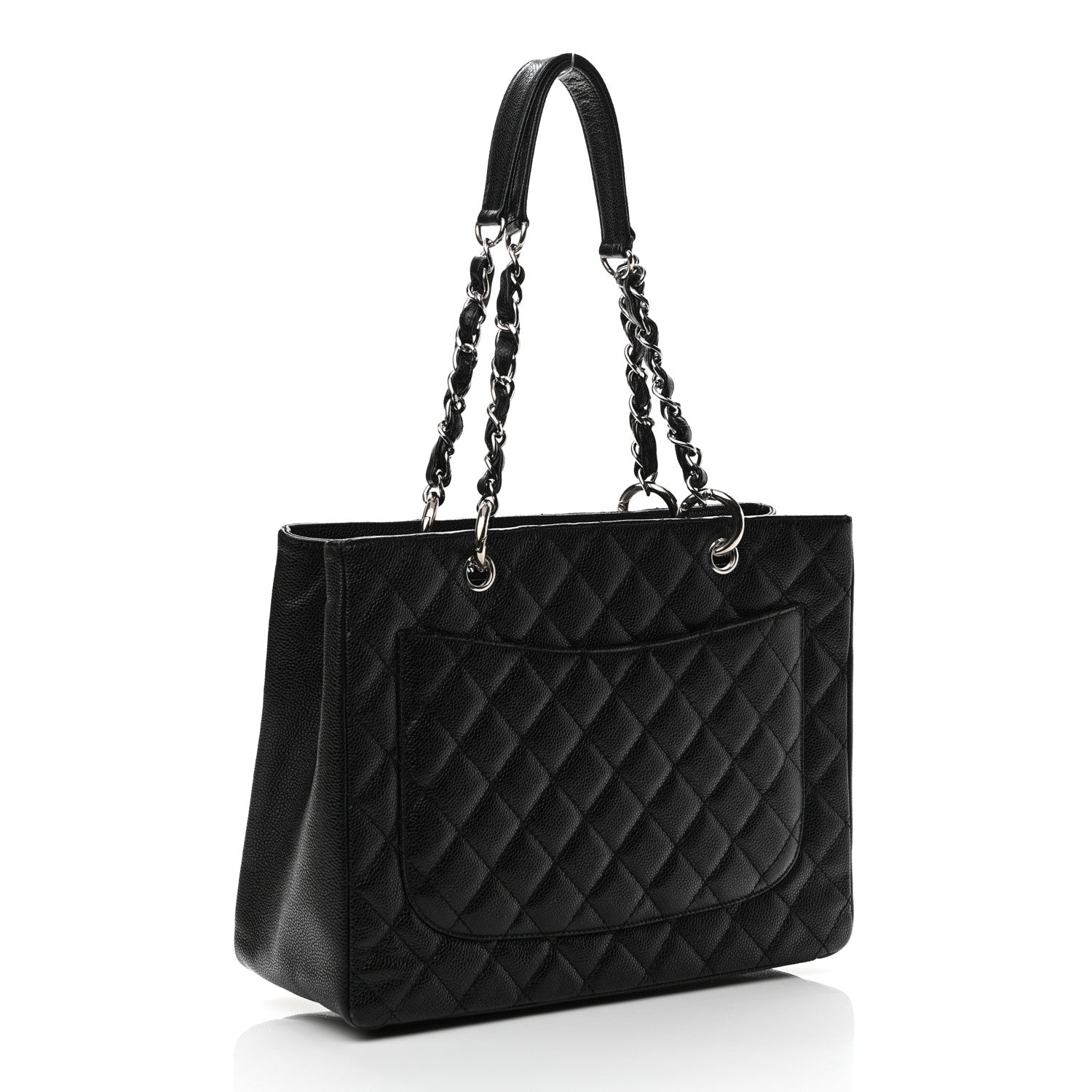 Chanel Caviar Quilted Grand Shopping Tote GST Black 3 of 11