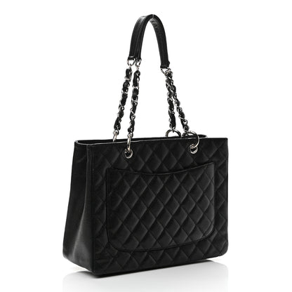 Chanel Caviar Quilted Grand Shopping Tote GST Black 3 of 11