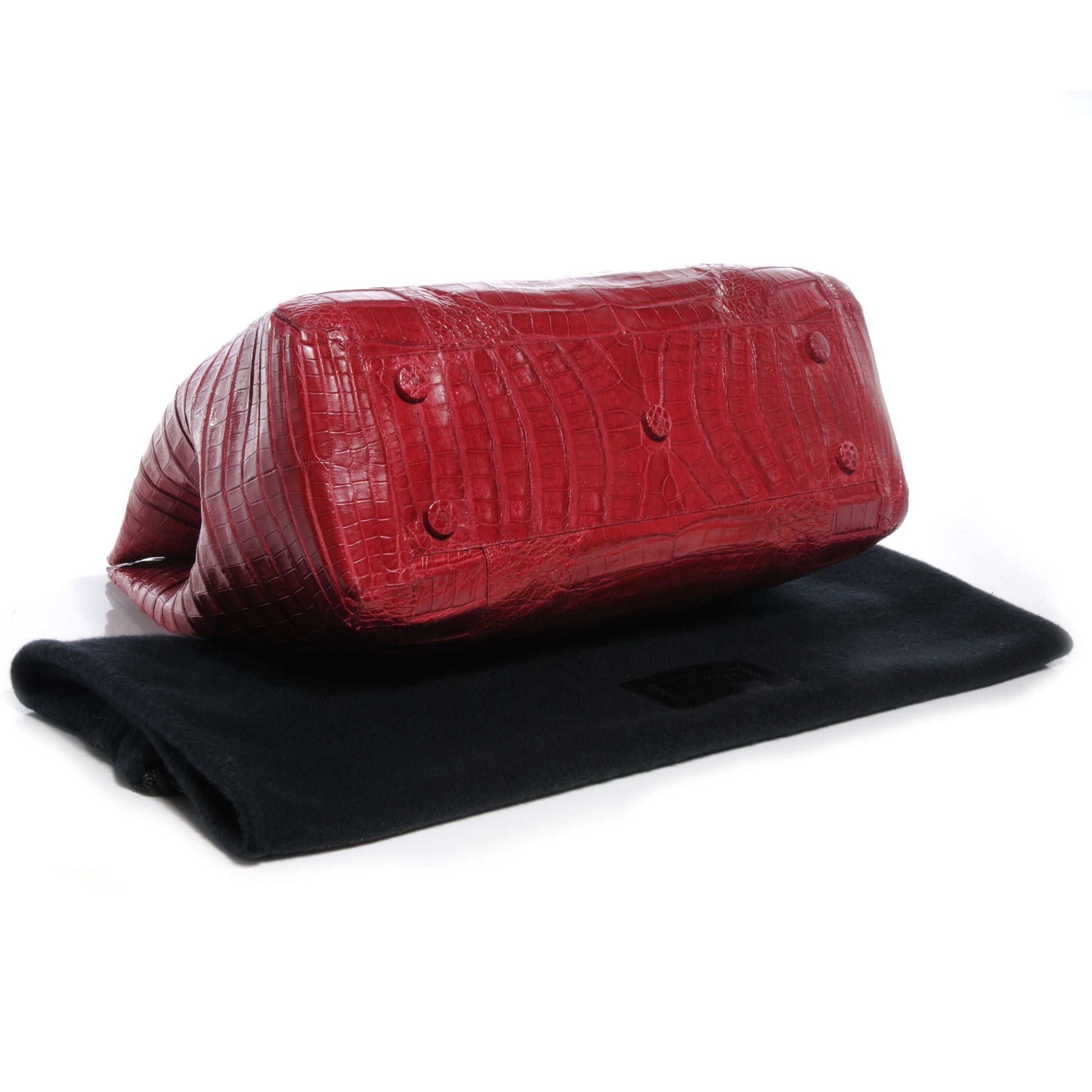 Nancy Gonzalez Crocodile Tote Red 4 of 7