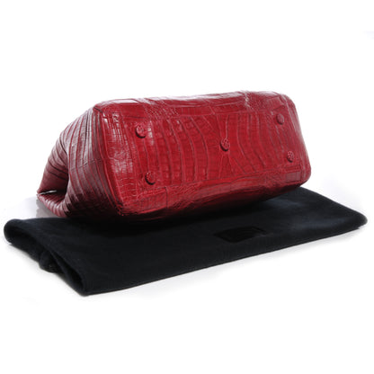 Nancy Gonzalez Crocodile Tote Red 4 of 7