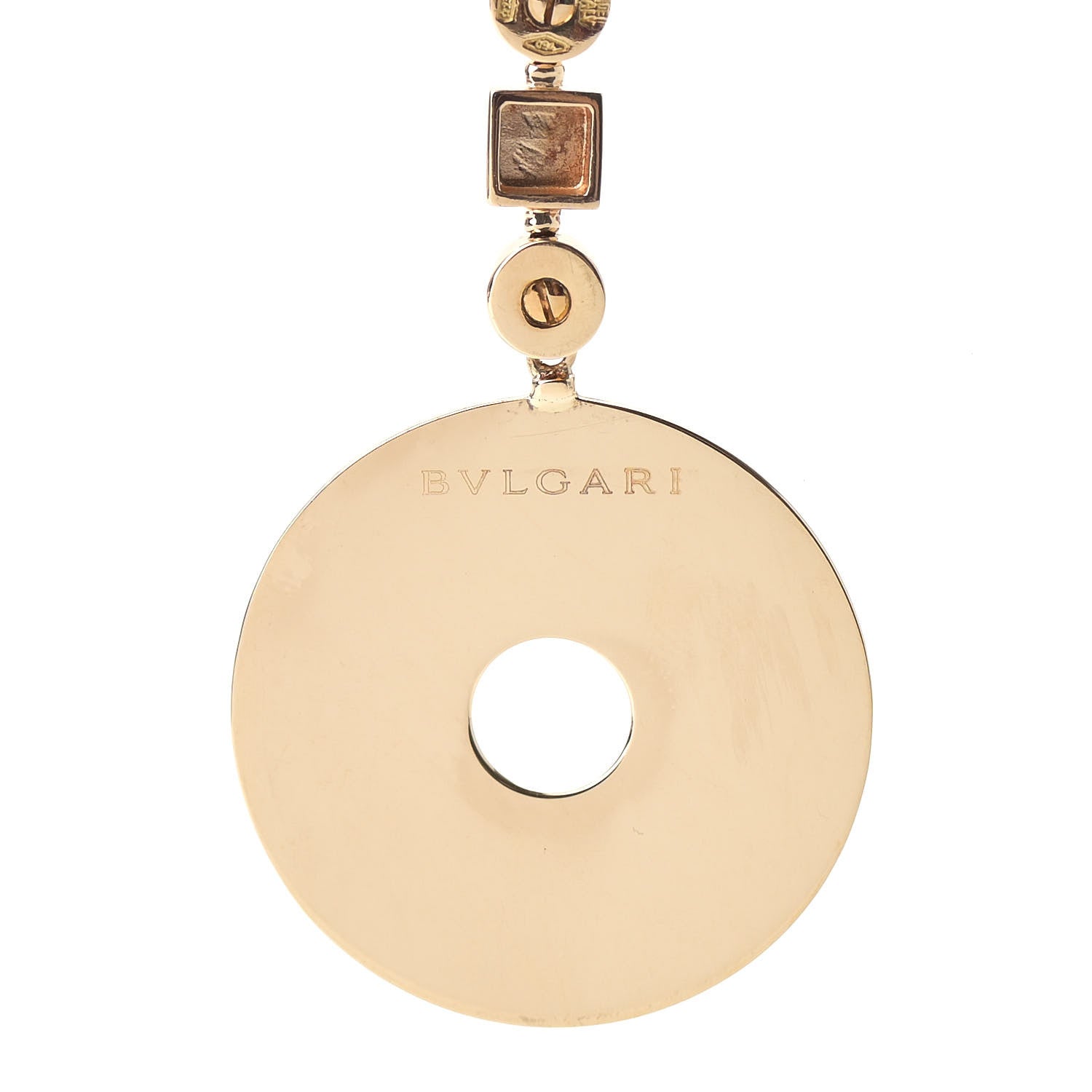 Bulgari 18K Yellow Gold Lucia Pendant Necklace 4 of 6