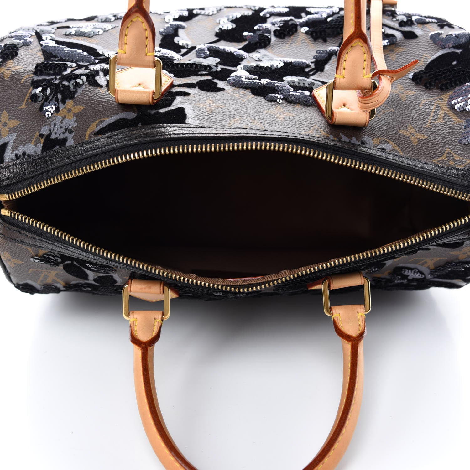 Louis Vuitton Monogram Fleur De Jais Sequins Speedy 30 5 of 12