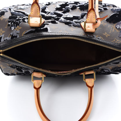Louis Vuitton Monogram Fleur De Jais Sequins Speedy 30 5 of 12