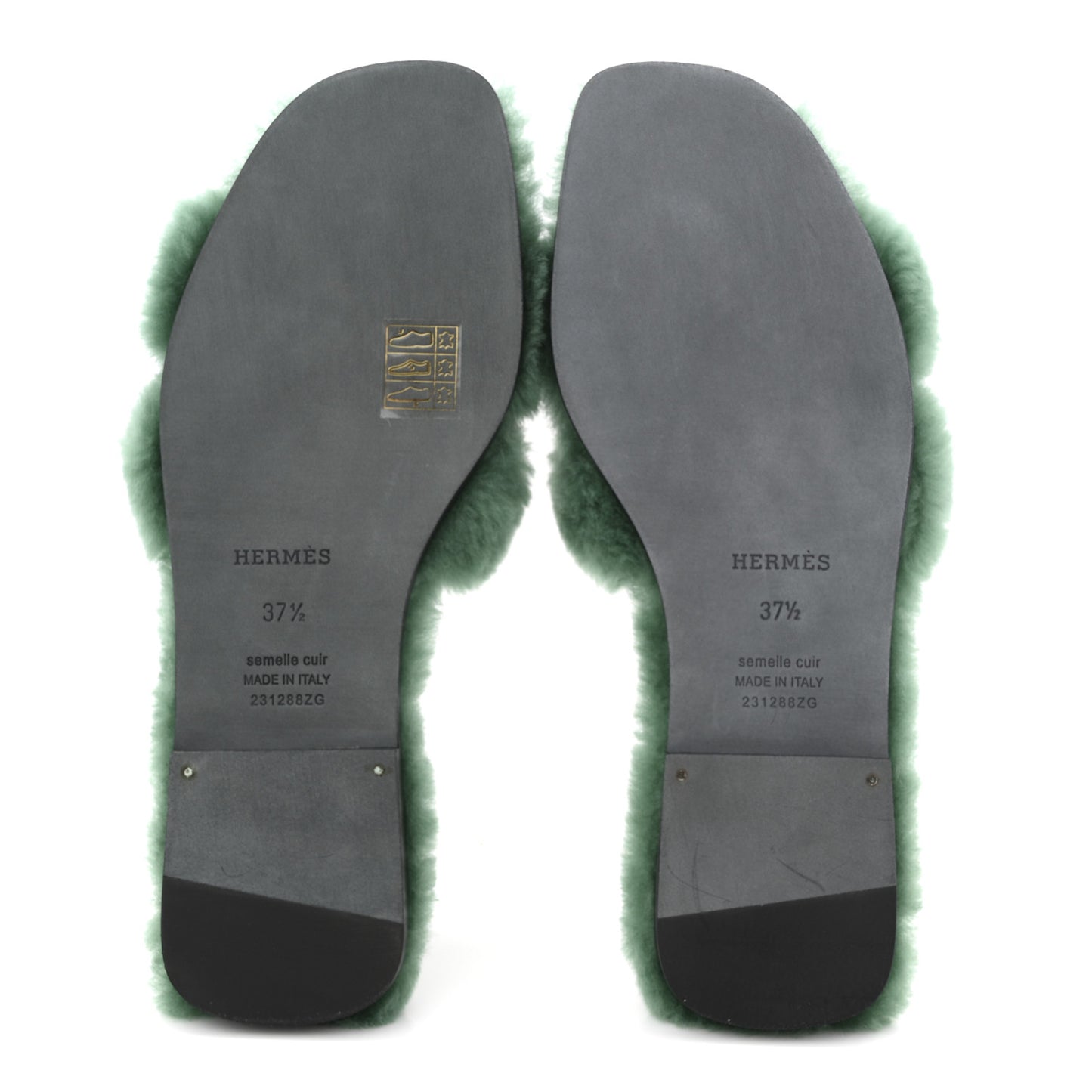 Woolskin Oran Sandals 37.5 Vert Anglais