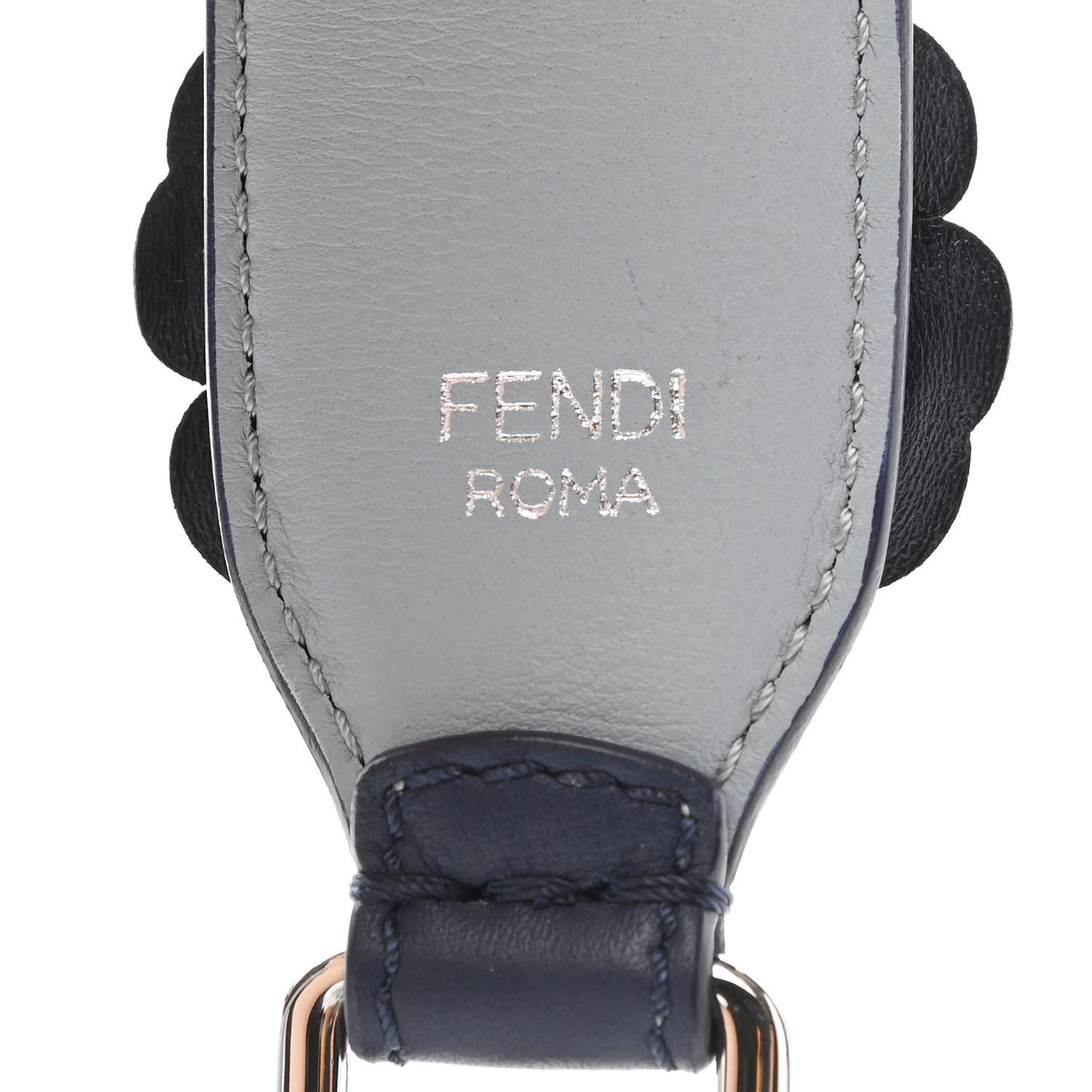 Vitello Dolce Flowerland Bi-Color Studded Strap You Blueberry Azzurro Polvere Multicolor