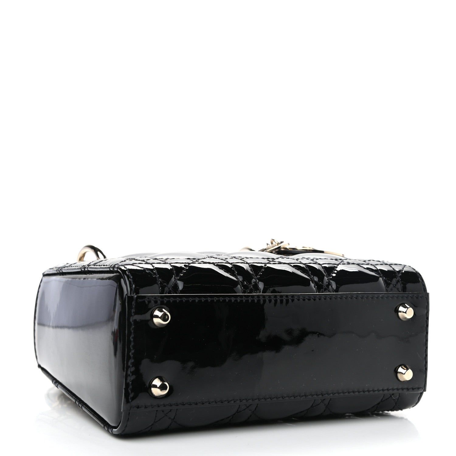 Christian Dior Patent Cannage Mini Lady Dior Black 4 of 11