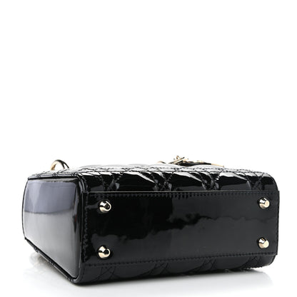 Christian Dior Patent Cannage Mini Lady Dior Black 4 of 11