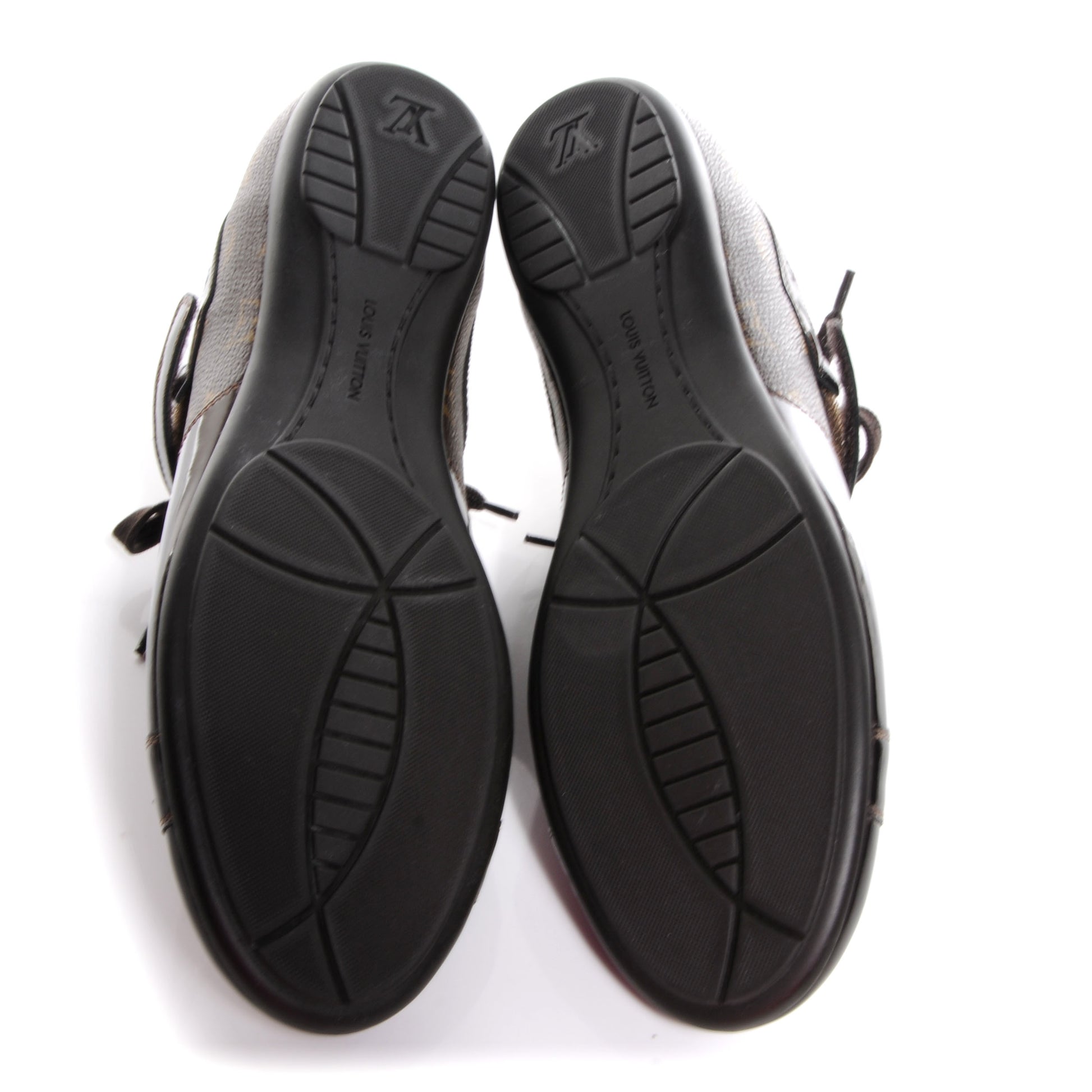 Louis Vuitton Patent Monogram Globe Trotter Sneakers 40 5 of 6