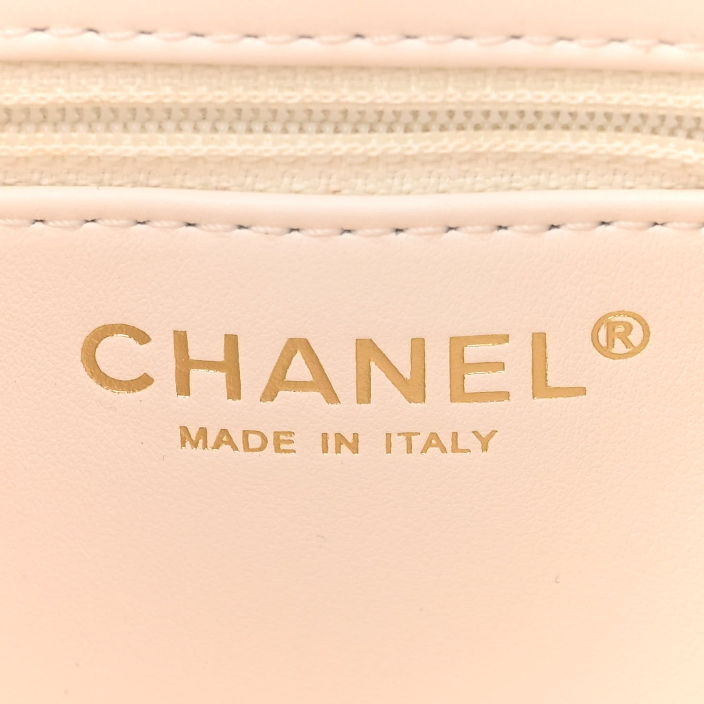 Shiny Aged Calfskin Quilted Nano Kelly Shopper White