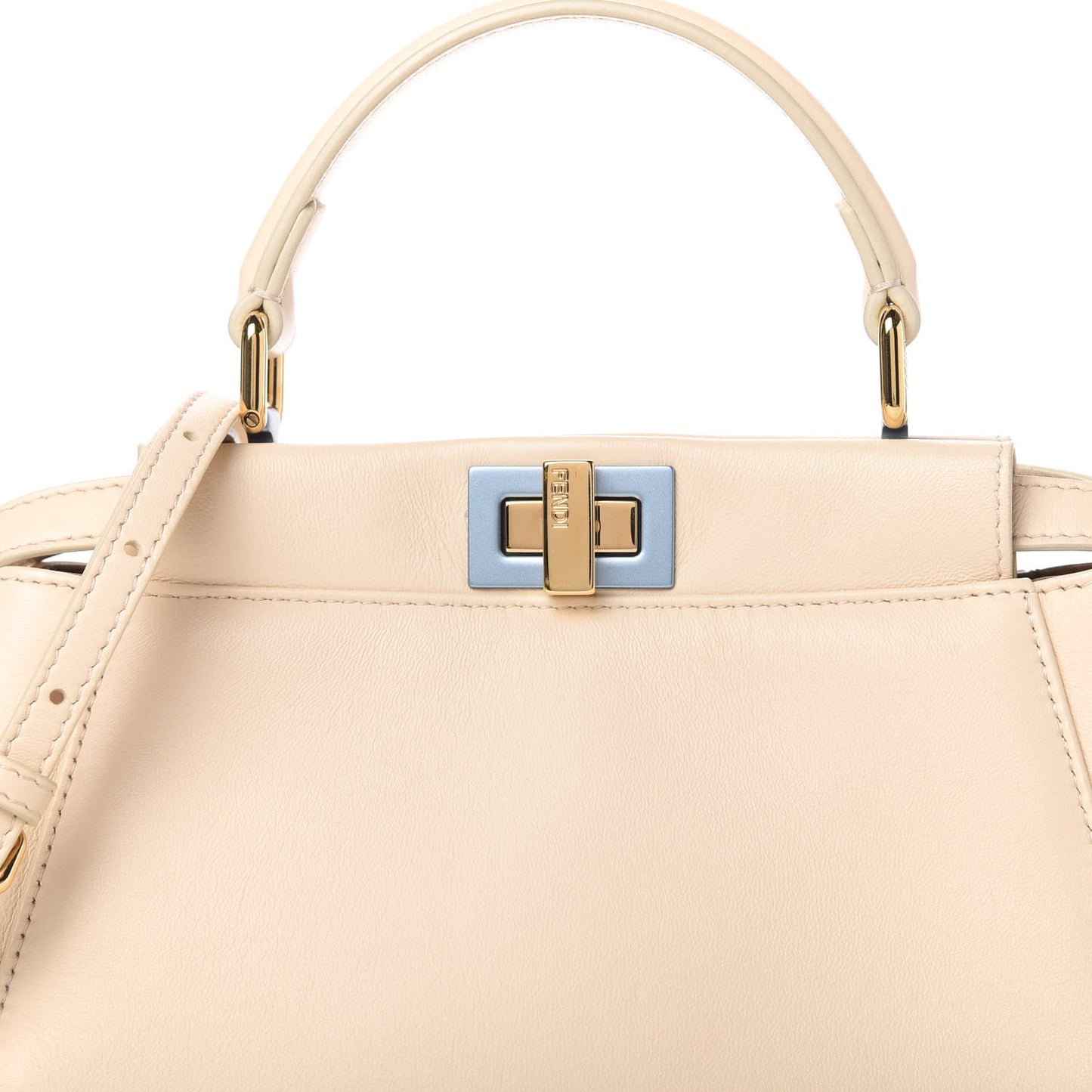 Nappa Mini Peekaboo Iconic Satchel Nude