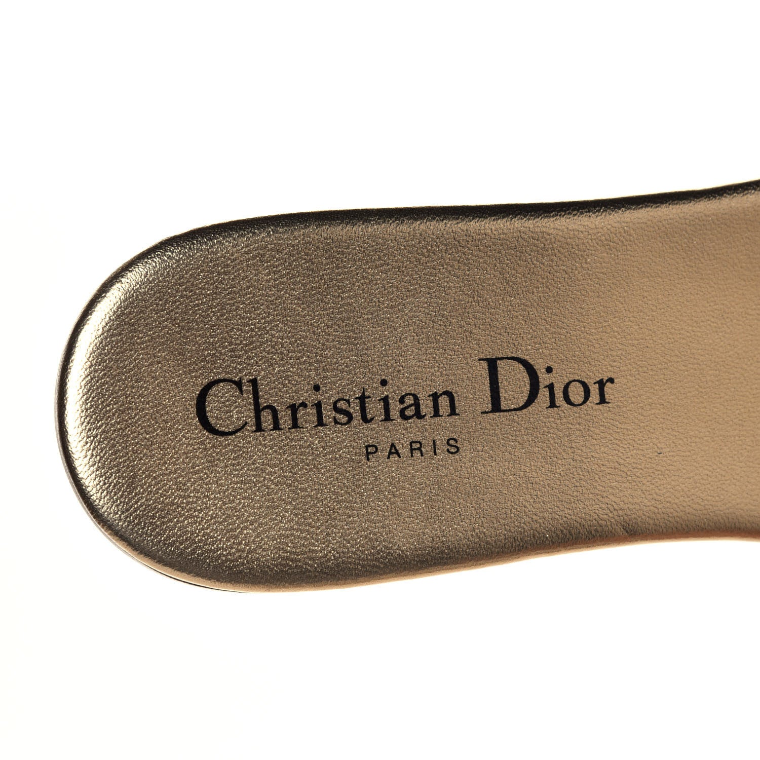 Christian Dior Canvas Lurex Embroidered Dway Flat Slide Sandals 38 Platinum 13 of 16