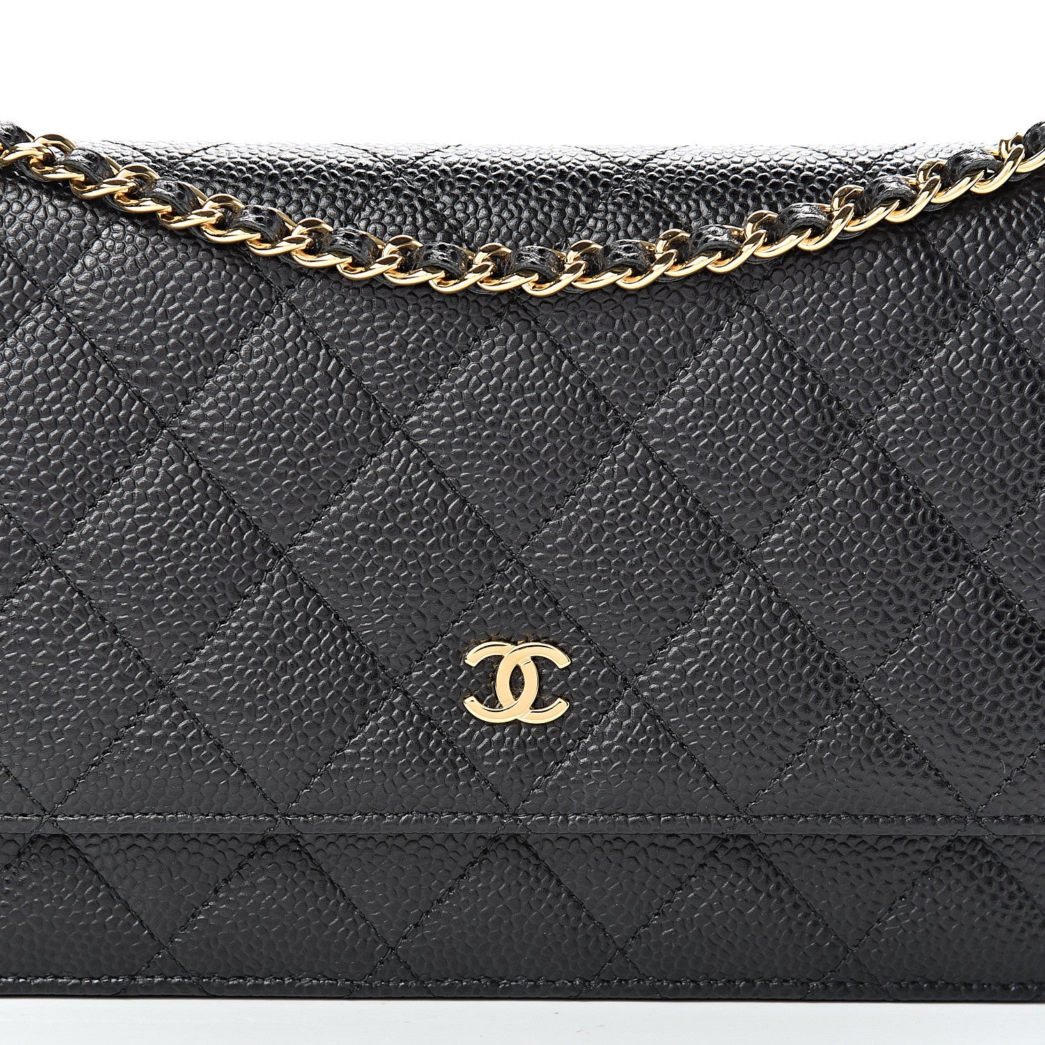 Chanel Caviar Quilted Wallet On Chain WOC Black 8 of 10
