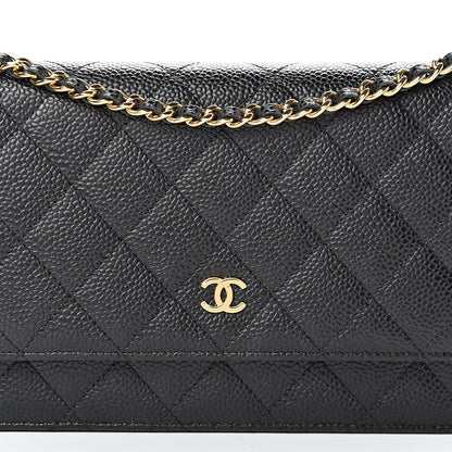 Chanel Caviar Quilted Wallet On Chain WOC Black 8 of 10