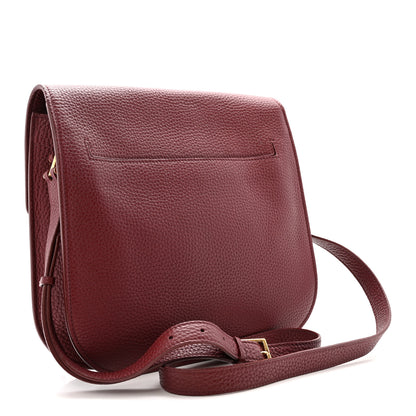 Tom Ford Grained Calfskin Large T Clasp Tara Crossbody Bag Cabernet 3 of 12