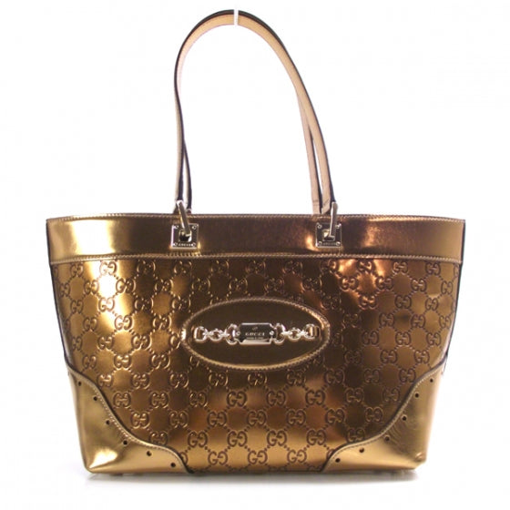 Gucci Guccissima Punch Tote Bronze 1 of 13