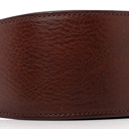 The Row Grained Calfskin Half Moon Shoulder Bag Burnt Wood 8 of 10