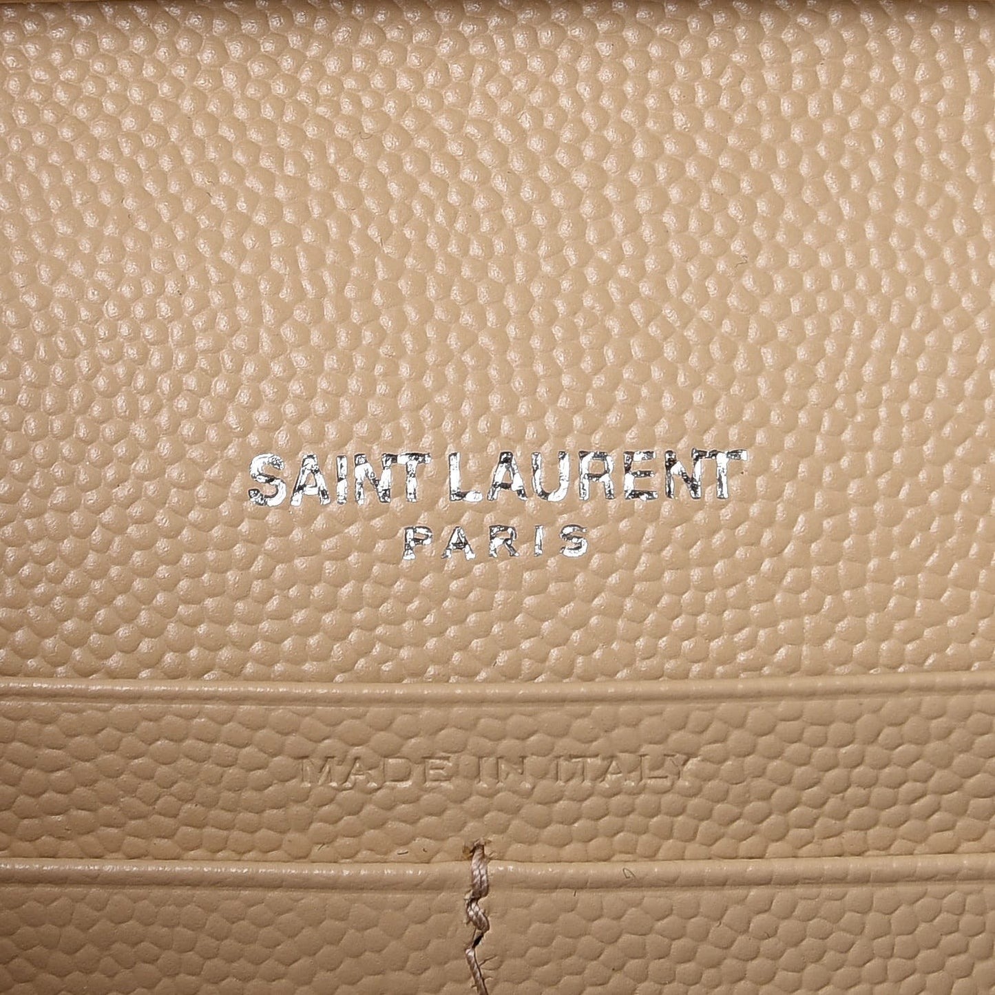 Grain De Poudre Matelasse Chevron Monogram Chain Wallet Nude Powder
