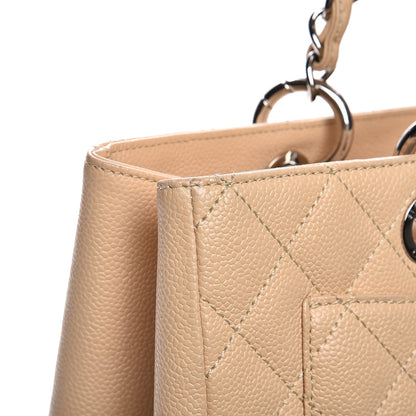Chanel Caviar Quilted Grand Shopping Tote GST Beige Clair 11 of 15