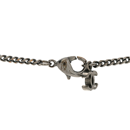 Chanel Baguette Crystal Large CC Necklace Silver 4 of 4
